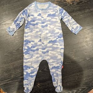 Magnetic Me Blue Camo 3-6m Footie